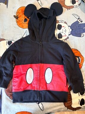 Disney Mickey Mouse Hoodie with Mickey Ears Size 2T